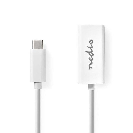 Adaptateur réseau NEDIS CCGP64950WT02 USB-C Gigabit Ethernet 0,2 m blanc