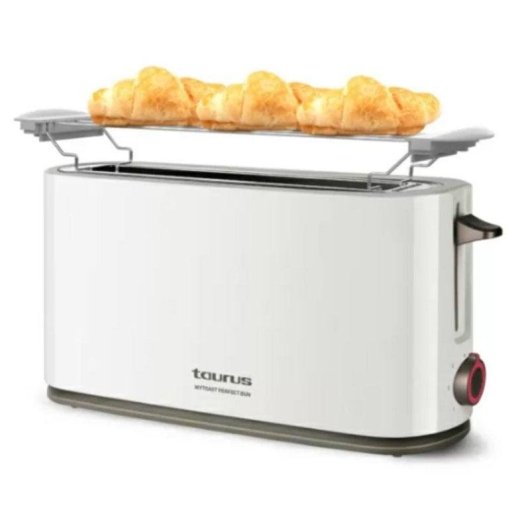 Tostador Taurus MyToast Perfect Bun 1 rebanada 7 niveles bandeja extraíble blanco
