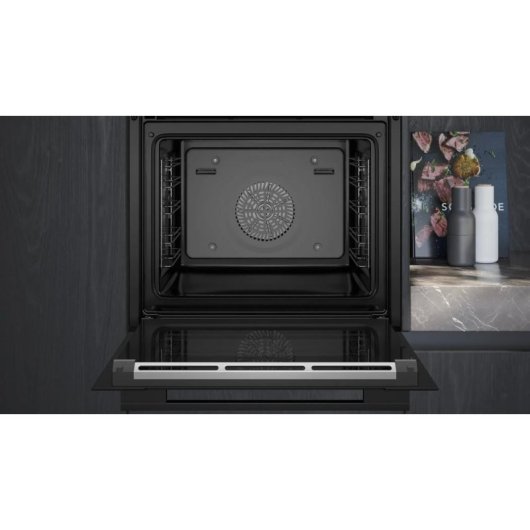 Horno eléctrico Siemens iQ700 HR736G1B1 71 litros Negro-Inox vapor y autolimpieza