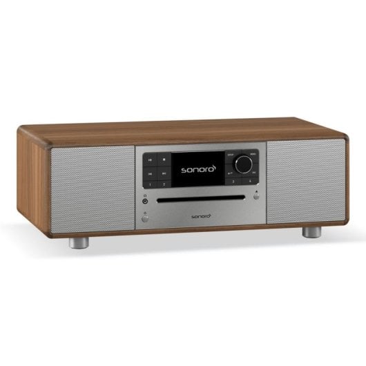 Chaîne Hi-Fi Sonoro PRESTIGE SO-331 80W RMS WiFi DAB+ Bluetooth CD Noyer