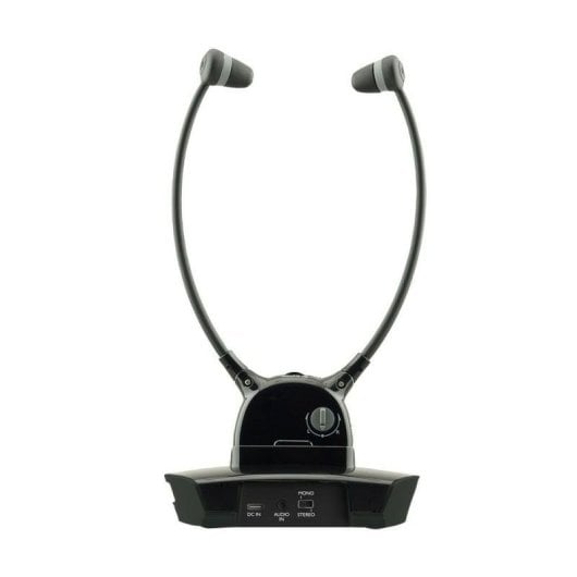 Auriculares CGV Dolfin Onyx Inalámbricos 2,4 GHz para TV con Micrófono Negros