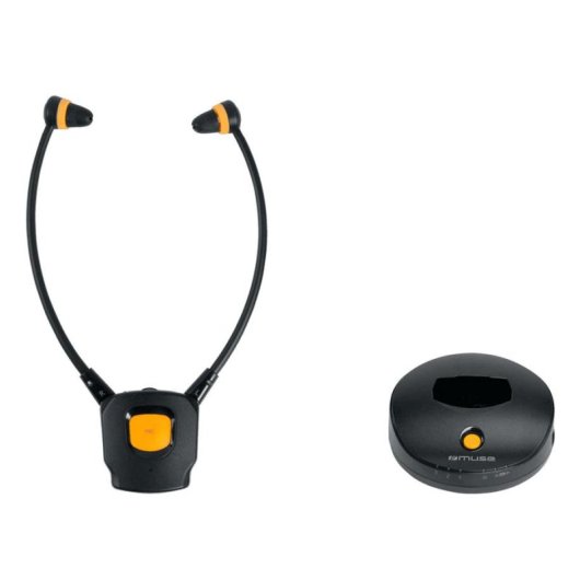 Auriculaires Muse M-286 CTV sans fil connectivité 2.4 GHz pour TV noirs