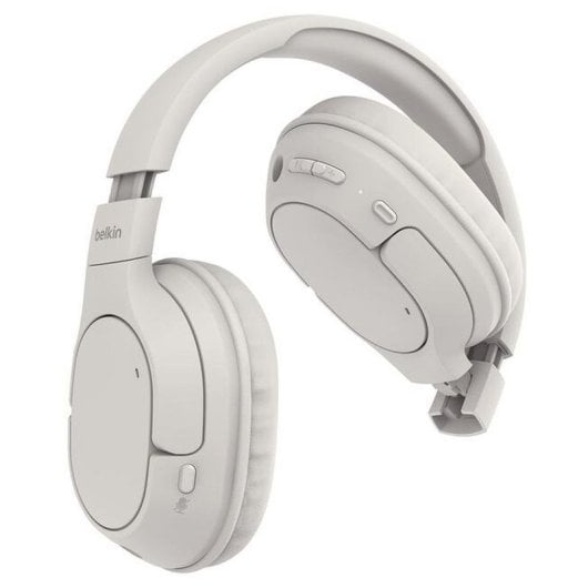 Auriculares Belkin AUD009HQSA sans fil Bluetooth avec annulation du bruit, micro, sable