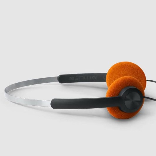 Auriculares Muse M-206 CF filaires USB-C On-Ear, contrôle du volume, orange