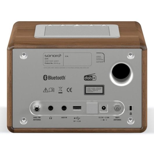 Microchaîne Sonoro ELITE 20W RMS DAB/FM Bluetooth CD Réveil Prise casque USB