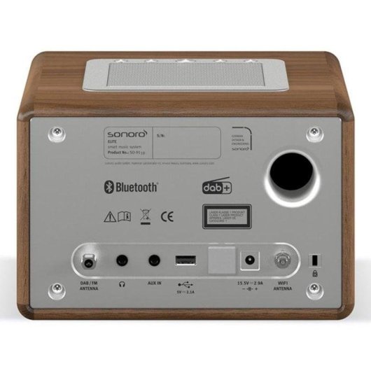 Microchaîne Sonoro ELITE 20W RMS DAB/FM Bluetooth CD Réveil Prise casque USB