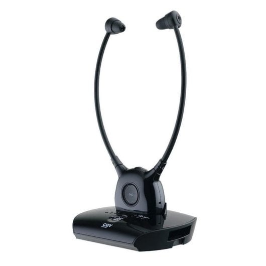 Auriculares CGV Dolphin Onyx Duo inalámbricos 2.4 GHz para TV con micrófono negro