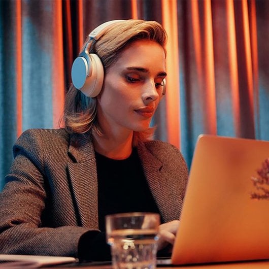 Auriculaires Beyerdynamic AVENTHO 200 sans fil Bluetooth avec réduction de bruit actif Gris et Blanc