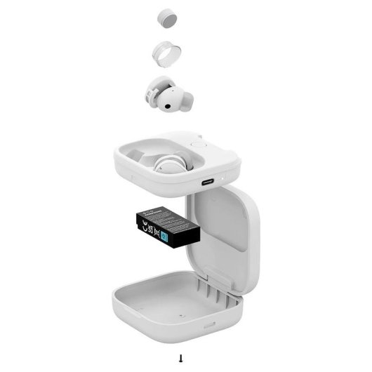 Auriculares Fairphone Fairbuds v2 Inalámbricos Bluetooth 5.3 com Cancelamento de Ruído, Microfone, Branco