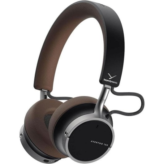 Auriculares Beyerdynamic Aventho 100 sans fil Bluetooth ANC pour musique et appels Noir Marron