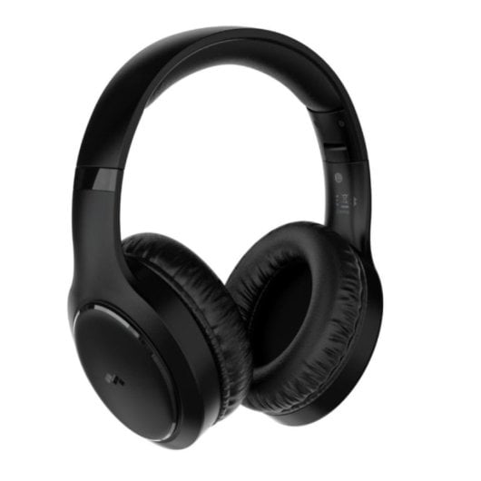 Auriculares Meliconi Hp Flash Evo sem fios Bluetooth e cabo para música, pretos