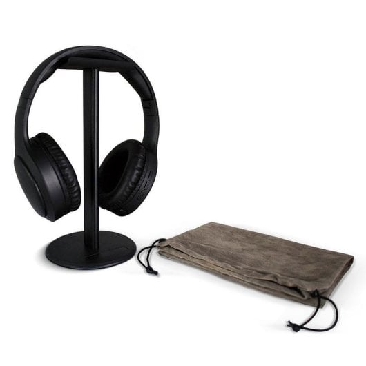 Auriculares Meliconi Hp Flash Evo sem fios Bluetooth e cabo para música, pretos