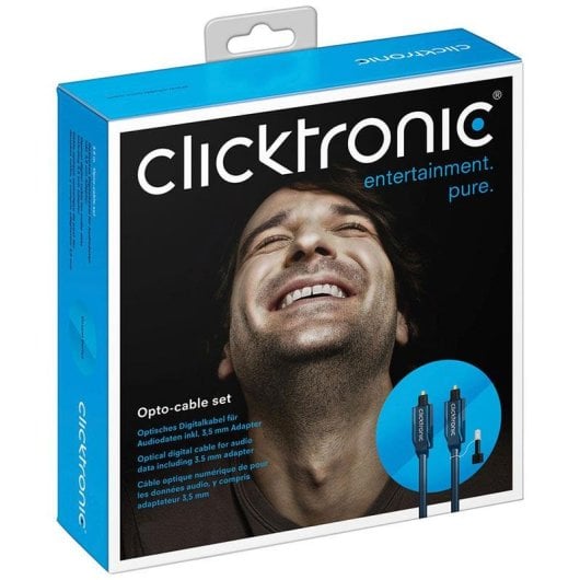 Cavo audio Clicktronic 70368 Toslink 2m blu con connettori placcati oro
