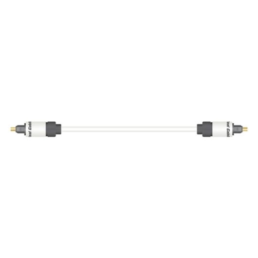 Câble optique Real Cable OPT-1/5M00 5 m Toslink mâle or blanc
