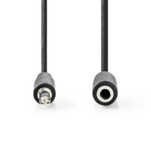 Cable de audio Nedis CAGL22050BK30 3,5 mm macho a hembra 3 m negro