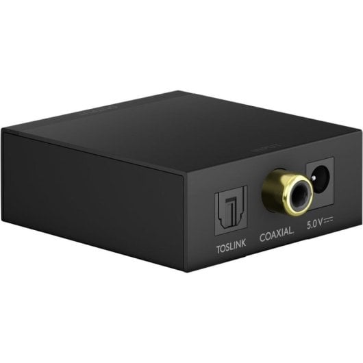 Convertidor de audio Goobay 58493 digital SPDIF coaxial a analógico RCA y jack 3,5 mm