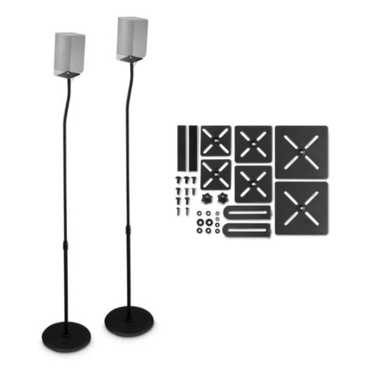 Supporto per altoparlante Hama 00220882 Altezza regolabile Nero 2 pezzi