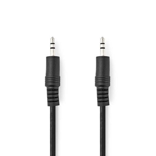 Cable de audio Nedis CAGL22000BK10 macho-macho 3,5 mm 1 m negro