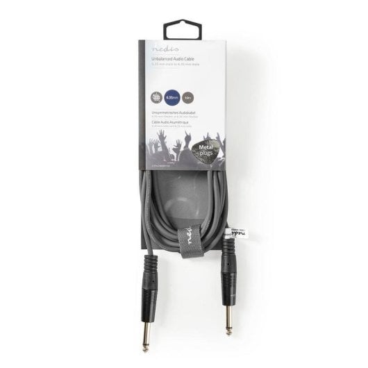 Cavo audio Nedis COTH23000GY30 6,35mm Maschio/Maschio 3 m Grigio