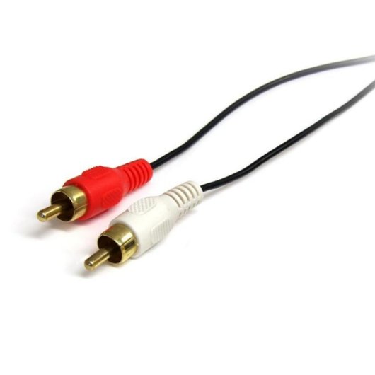Cable de audio Startech MU3MMRCA Jack 3,5 mm a 2 x RCA 0,92 m negro