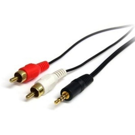 Cable de audio Startech MU3MMRCA Jack 3,5 mm a 2 x RCA 0,92 m negro