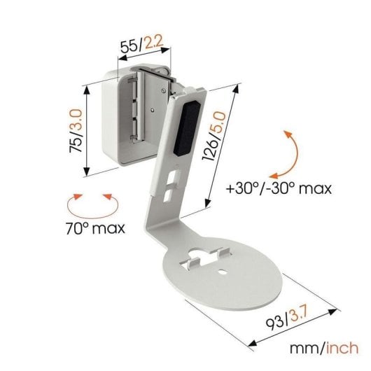 Supporto da parete Vogel's SWM 4111 White per Sonos Era 100