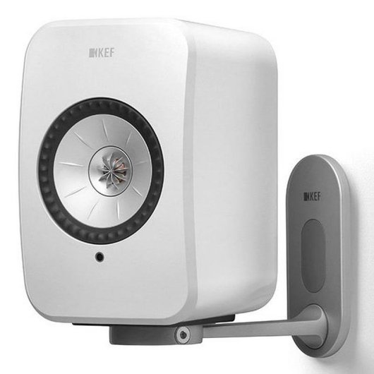 Support mural Kef B1 Silver pour enceintes LSX aluminium (paire)