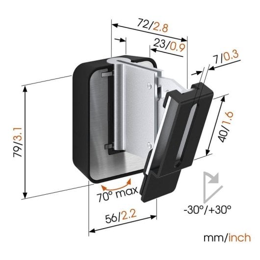 Supporto da parete per altoparlante Vogel's Sound 3200 Nero universale