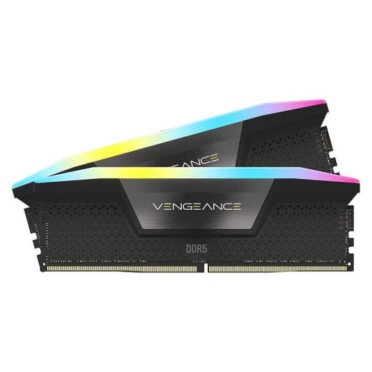 Mémoire RAM Corsair Vengeance RGB CMH128GX5M4B5600C40 128GB 4x32GB DDR5 5600MHz CL40 RGB Intel XMP Noir