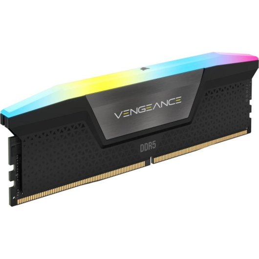 Memoria RAM Corsair Vengeance RGB CMH128GX5M2B6400C42 128GB Kit 2x64GB DDR5 6400MHz CL42 Intel XMP RGB Noir