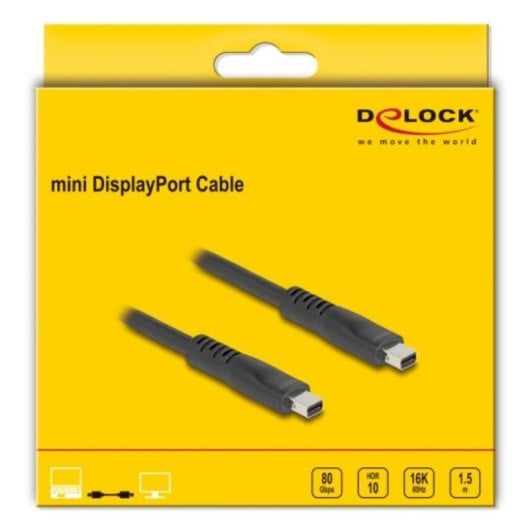 Cavo DisplayPort DeLock 81177 Mini DisplayPort 2.1 1,5 m maschio/maschio