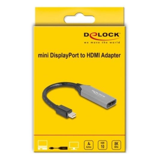 Adattatore video DeLock 64331 Mini DisplayPort HDMI 8K 0,15 m M/F