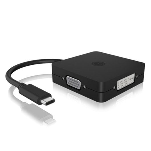 Adaptateur graphique ICY BOX IB-DK1104-C 4-en-1 USB-C 4K DisplayPort HDMI DVI VGA