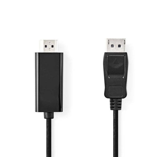 Adaptateur vidéo Nedis CCGL37100BK10 DisplayPort vers HDMI 1 m Noir