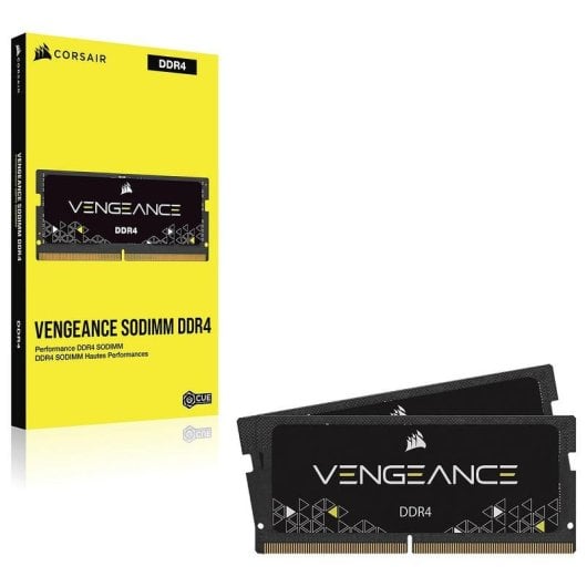 Memoria RAM Corsair Vengeance CMSX32GX4M2A2400C16 32GB 2x16GB DDR4 2400MHz CL16 SO-DIMM Schwarz
