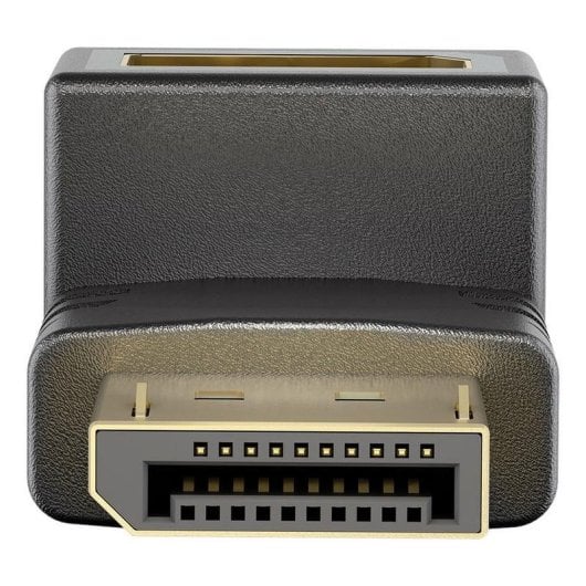 Adaptateur Goobay 77129 DisplayPort 8K 90° supérieur UHD HDR noir