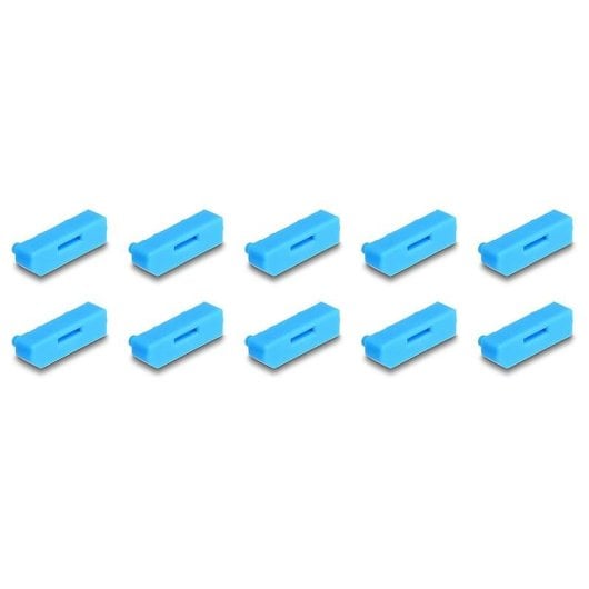Bloqueur de port DeLock 20951 DisplayPort femelle Lot de 10 Bleu