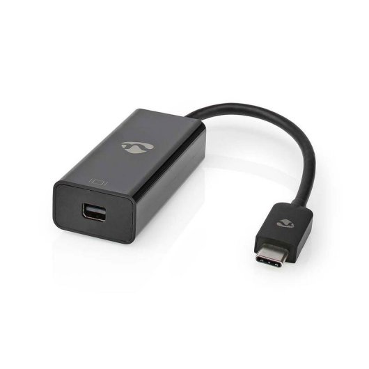 Adattatore video Nedis CCGP64452BK02 USB-C Mini DisplayPort 4K 0,2 m Nero