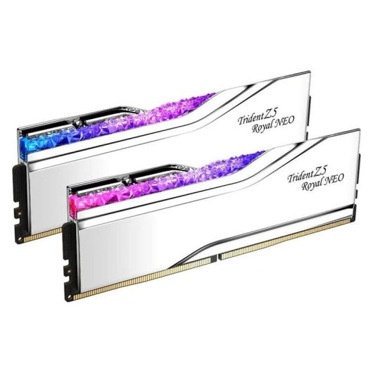 Memoria RAM G.Skill Trident Z5 Neo 32GB 2x16GB DDR5 6400MHz CL30 AMD EXPO RGB Plata