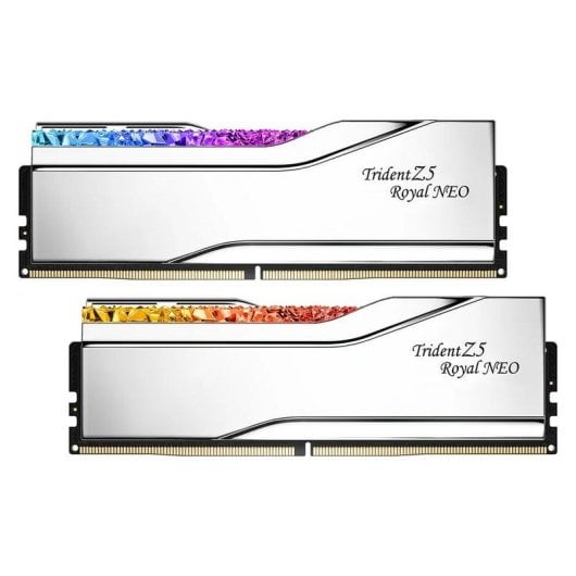 Memoria RAM G.Skill Trident Z5 Neo 32GB 2x16GB DDR5 6400MHz CL30 AMD EXPO RGB Plata