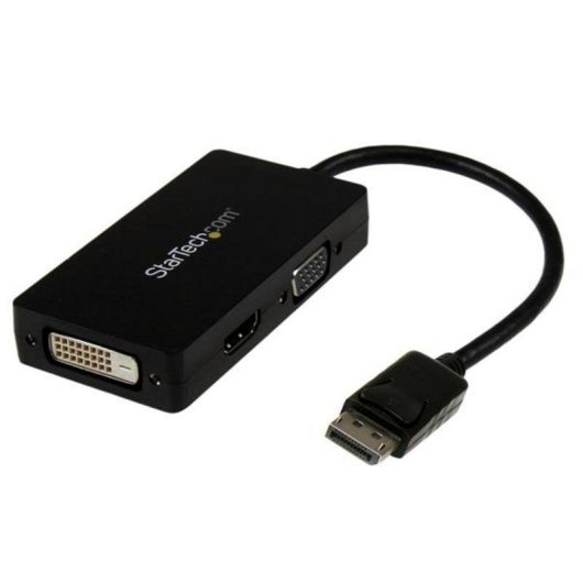 Adapter DisplayPort zu HDMI VGA DVI StarTech DP2VGDVHD 0,15 m Schwarz