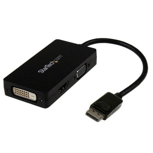 Adapter DisplayPort zu HDMI VGA DVI StarTech DP2VGDVHD 0,15 m Schwarz