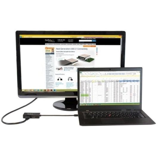 Adaptador de cable de vídeo Startech Mini DisplayPort a HDMI DVI y DisplayPort 0,15 m
