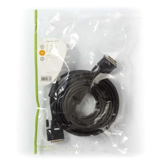 Cable DVI Nedis CCGP32000BK100 10 m doble enlace macho a macho