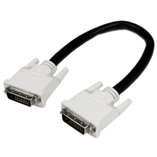 Cable DVI Startech DVIDDMM1M Doble Enlace 1 m Macho a Macho Negro