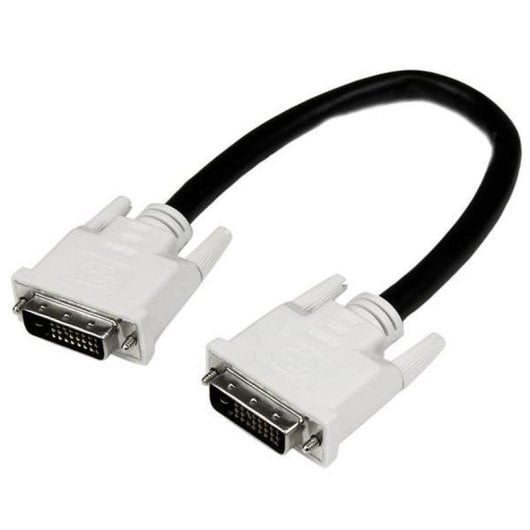 Cable DVI Startech DVIDDMM1M Doble Enlace 1 m Macho a Macho Negro
