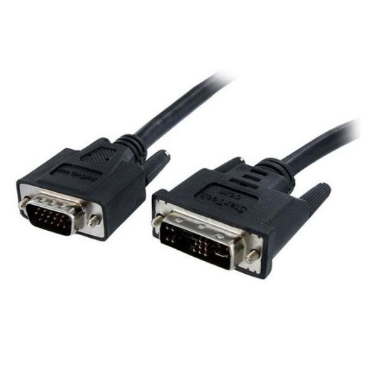 Adaptador de cable Startech DVIVGAMM2M DVI-A a VGA macho 2 m blindado negro