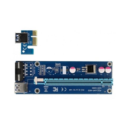 Scheda Riser DeLock 41430 PCIe x1 a x16 cavo USB 60 cm SATA