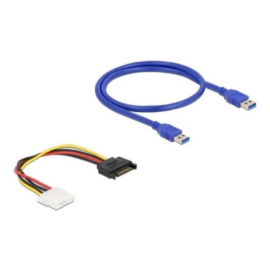 Scheda Riser DeLock 41430 PCIe x1 a x16 cavo USB 60 cm SATA