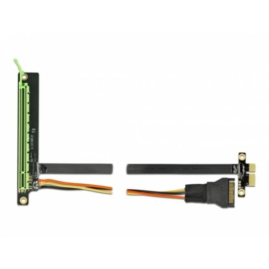 Tarjeta riser DeLock 85763 PCIe x1 a x16 cable flexible 60 cm SATA